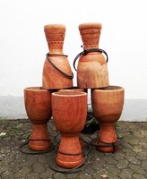 ORIGINAL AFRIKA ELFENBEINKÜSTE DJEMBE KORPUS GEHÄUSE SHELL ROHLING TROMMELBAU