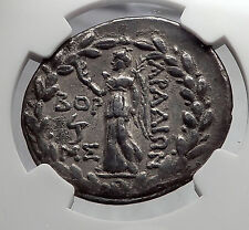 ARADOS in PHOENICIA Tyche Nike Ancient Silver Greek Tetradrachm Coin NGC i60127