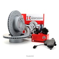 ZIMMERMANN Bremsen Kit SPORT Bremsscheiben + Beläge + Wako VW T4 16Zoll vorne