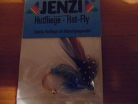 Schicke Hutfliege von JENZI mit Befestigungsnadel diverse Modelle zur Auswahl