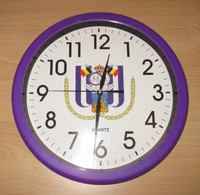 RSC Anderlecht Quartz Wanduhr mit Durchmesser 30,5 cm