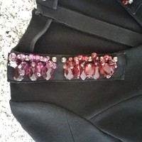 Dorothee Schumacher Oberteil Shirt Schmucksteine schwarz S