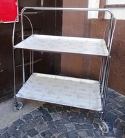 Orig. Gerlinol BREMSHEY minimalistischer Servierwagen Rollwagen Teewagen ~ 70er