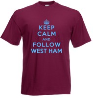 Keep Calm Football T-Shirt - West Ham