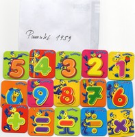 66  Fruchtzwerge  Magnete Zahlen  ( Ein  kompletter Satz dabei )