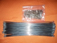 100 Fahrradspeichen 285x2mm + 100 Speichennippel