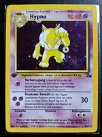 Pokemon Hypno Holo Karte 1st Edition Fossil Serie Deutsch (8/62-90 KP)