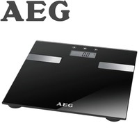 AEG 7in1 Personenwaage bis 180 kg Körperfett-Waage Analyse-Waage Glas PW 5644