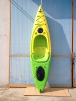 Angelboot, Tourenkajak, Kajak, Einsitzer Kajak, Neu,Grün Gelb und Blau Weiss 