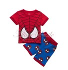 Boys Toddler Kids Spider-man Short Sleeve Sleepwear Nightwear Pajamas Set Outfit