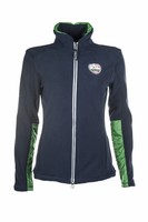 HKM Damen Fleecejacke Reitjacke Global Team dunkelblau