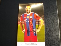 Franck Ribéry Autogrammkarte Fussball Originalautogramm.