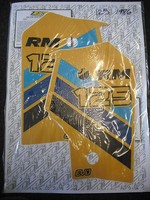 Suzuki RM 125 RM125 G 1986 Rad Decals Graphics Stickers
