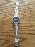 Casio Armbanduhr, unisex, Metallarmband, Silber, gebraucht 
