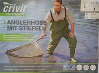 Anglerhose Wathose Crivit Teichreinigung, Hochwasser, Forellen angeln Gr. 40-45