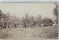 51625543 - Jaeger Jagdhund Pferd Fahrrad