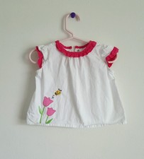 Gymboree Outlet Too Cute Tulip Bumble Bee Ruffle Swing Top Size 6-12 Months