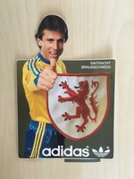 Eintracht Braunschweig Aufkleber alt - adidas - Spieler Aufnäher Fussball