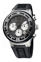 POSEIDON Herren-Armbanduhr L Chronograph Silikon UP00457 Schwarz UVP 199,- €