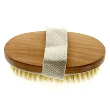 Dry Skin Body Brush Natural Wood Bristle Soft Clean Brush Spa Shower Scrubber