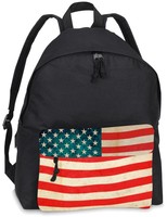 Schulrucksack Schwarz Rucksack Stars und Stripes USA NEU