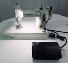 Singer 221K Featherweight sewing machine with pedal and case red s 221 K mint
