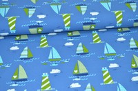 Jersey Schiff mit Leuchtturm Baumwolljersey