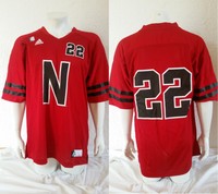 NCAA College Football Trikot Jersey University NEBRASKA CORNHUSKERS Nr. 22 rot