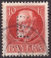 Bayern Nr. 14 Dienstmarke E gestempelt