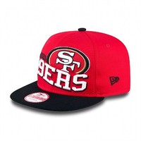 New Era San Francisco 49ers Wave Snapback NFL Cap S/M