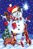 Stickpackung Stickbild Gobelin WEIHNACHTSNACHT c 22 x 33 cm sticken Handarbeiten