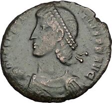 Constantius Ii son of Constantine the Great w labarum Ancient Roman Coin i50758