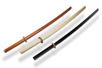 Ju-Sports Bokken mit Tsuba und Tsubahalter 101cm Länge