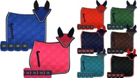 HKM Equestrian Style Set Schabracke Bandagen Fliegenhaube