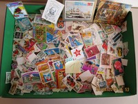 Briefmarkensammlung,ca.1300 Stck.alle Welt,papierfrei