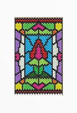 Stained Glass Spring Tulip~Beaded Banner Pattern