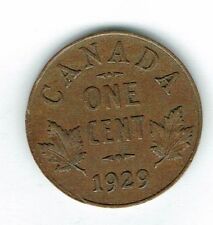 1929 Canadian Circulated George V One Small Cent coin!