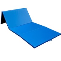 Homcom Turnmatte Bodenmatte Gymnastikmatte Klappmatte Yoga Matte 122x305cm Blau