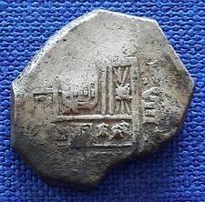 Spain/Spanish Colonial Silver Cob 8 Reales 27,24 grams !