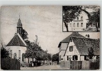 52091897 - Neuburgweier Gasthaus zum Karpfen Kirche Hauptstrasse