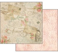 1 Bogen Scrapbooking Papier 30 x 30 cm SBB244 Post Card