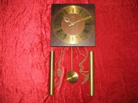 Schöne, alte Junghans Wanduhr mit Pendel und Gewichten