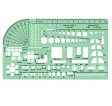 Linex Professional Universal Architect Template Scale 1:100 Ref: 1258S