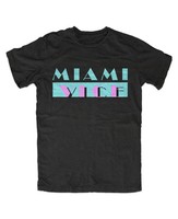 Miami Vice Herren T-Shirt Schwarz Neu Fun Kult 