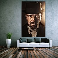 LEINWANDBILD XXL POP ART BREAKING BAD BRYAN CRANSTON KULT HEISENBERG 80 x 120 