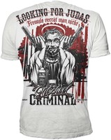 Oldschool Criminal T-Shirt Looking For Judas II weiß
