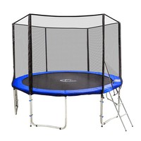 Outdoor Trampolin Gartentrampolin Komplettset Sicherheitsnetz Leiter 366 cm TÜV