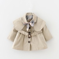 Baby Girl Newborn Infant Windbreaker Outerwear Coat Autumn Jacket Clothes 2-3Y