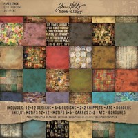 Tim Holtz Idea-Ology Paper Stash Paper Pad Lost & Found 12"X12" 30,5x30,5 cm