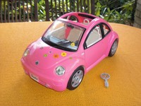 Barbie VW New Beetle pink - Barbieauto Auto rosa